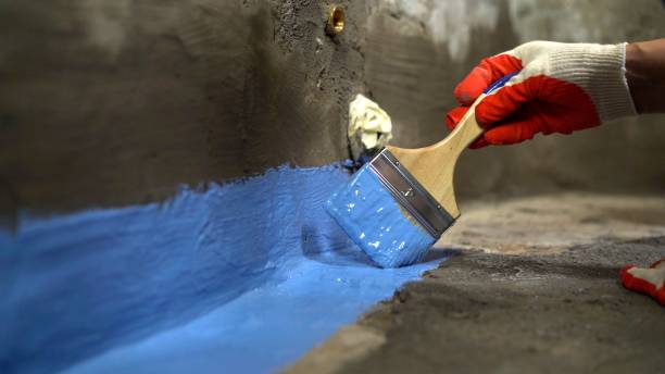 Commercial Vapor Barrier Installation project at a Fowlerton, IN business property by SJ Waterproofing Pros
